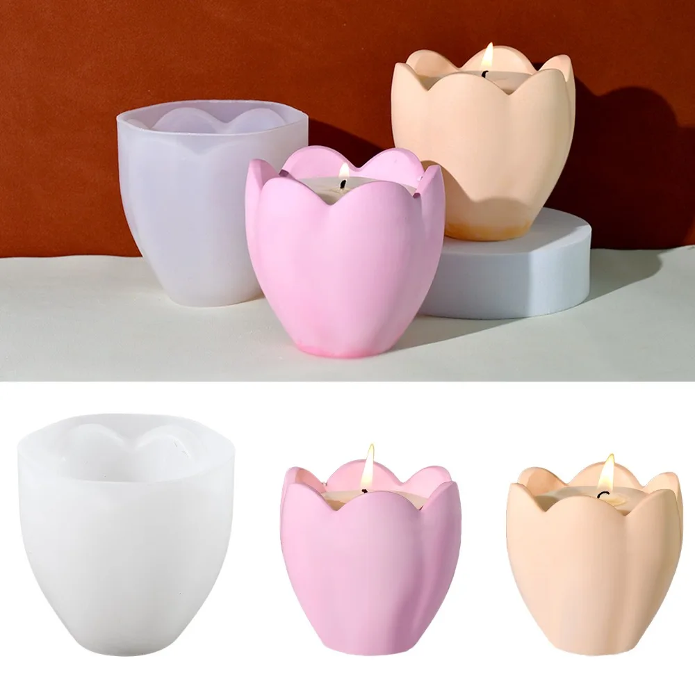 Soap Making Equipment For Beginners - Portacandele a tulipano Stampi in silicone