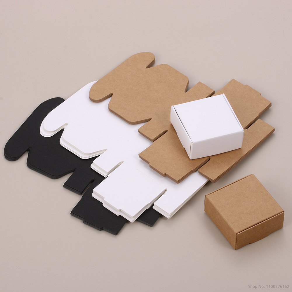 Soap Making Dye - 50 pz/cartone Kraft nero bianco imballaggio