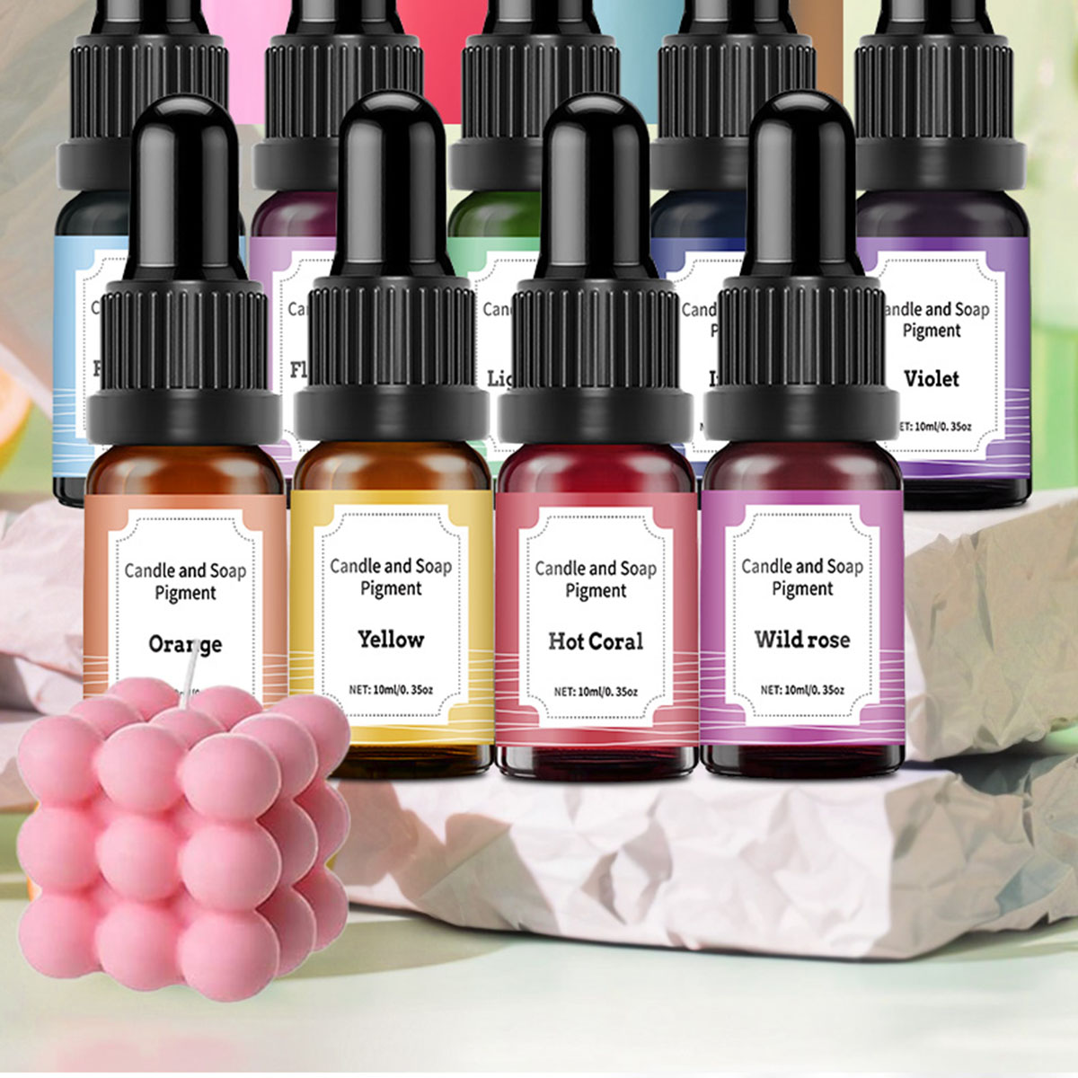 Soap Making Dye - 36 colori 10ml Candela Coloranti Pigmento