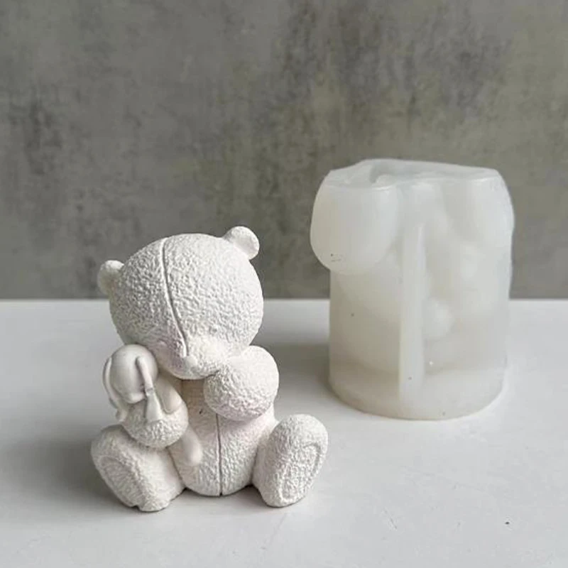 Soap Making Equipment For Beginners - Orso tessuto candela stampo in silicone
