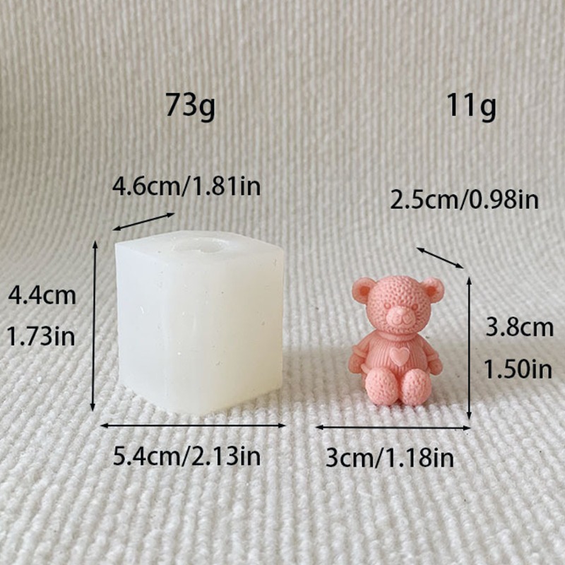 Mini amore orso candela stampo - Soap Making Equipment For Beginners recensione e prezzo