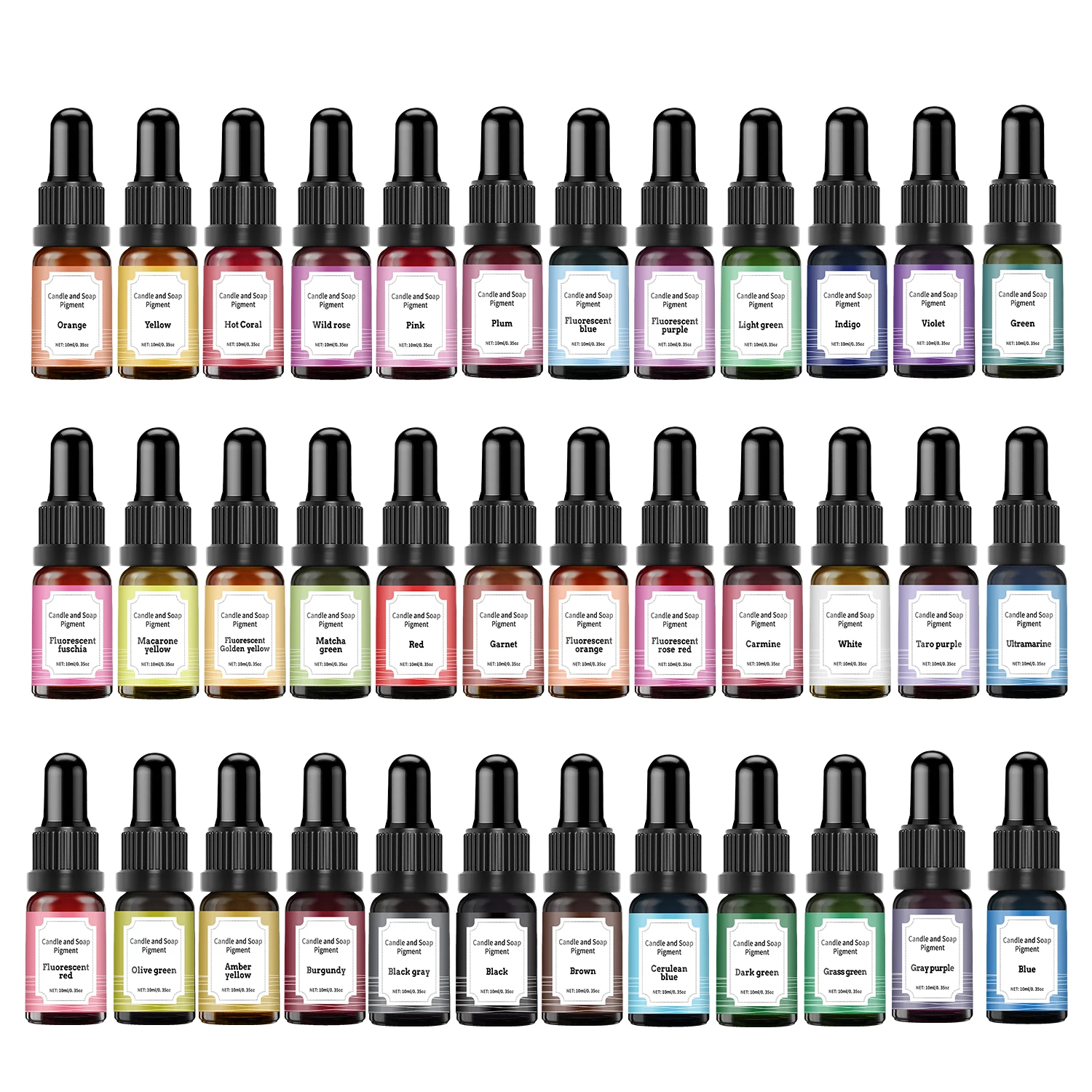 36 colori 10ml Candela Coloran - Soap Making Dye recensione e prezzo